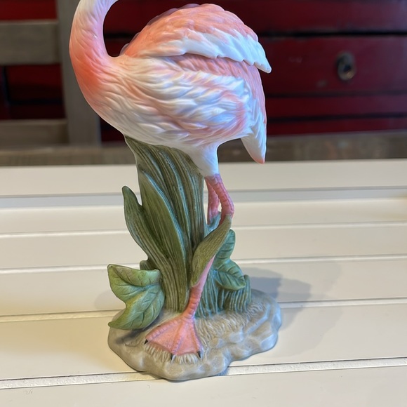 Vtg hand painted pink flamingo figurine by Lefton China  marked #06310. 1987 - Picture 8 of 8